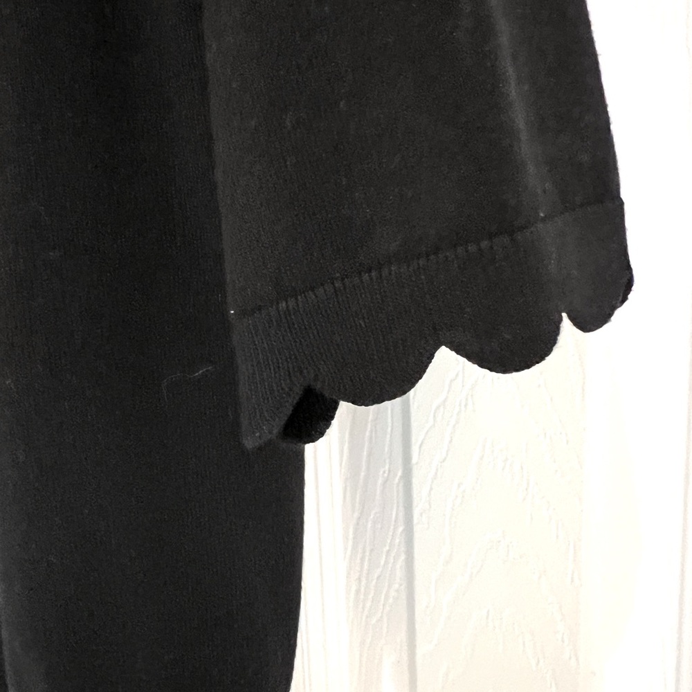 Talbots Scalloped Edge Black Lightweight Cardigan -XL - Picture 4 of 5